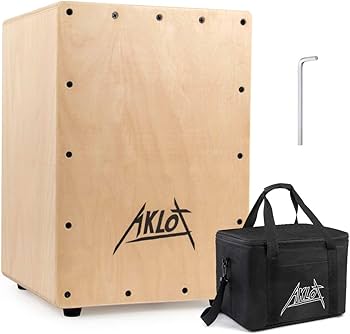 Amazon | AKLOT カホン, ボックスドラム Cajon 木製 パーカ